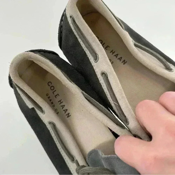 Cole haan grand OS mens driving flats 11 multicolored suede boatshoes loafers main image 13